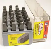 NEW CH HANSON 20200 USA MADE 1/8" STEEL LETTERS STAMP MARKING SET NEW 5499371