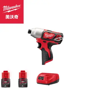 Milwaukee 美沃奇 12V鋰電衝擊起子機(雙電單充) M12 BID-202C