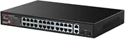 Labgear PoE 24 Port 10/100/1000Mbps Switch Unmanaged PoE Switch, Metal Housing