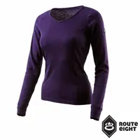 在飛比找momo購物網優惠-【Route8】女 WARM V領保暖衣(貴氣紫)