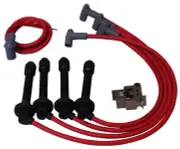 MSD 35359 Super Conductor Spark Plug Wire Set, Honda Civic 1.6L '92-'00 w/Tower