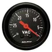 Autometer Z-Series Vacuum Gauge Mechanical - 10 Feet, 0 - 30 inHg, 2 1/16 Inch, AU2610