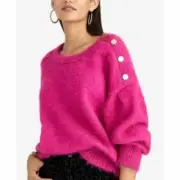 Rachel Rachel Roy Women's Amara Fuzzy Sweater Size XS