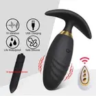 10 Speed Anal Vibrator Butt Plug Prostate Massager Couple Remote Control Sex Toy