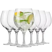 6pc Krosno Harmony 700ml Gin Balloon Glass Glassware Set - Clear