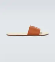 [Christian Louboutin] Christian Louboutin Varsicool leather slides AU 7 brown