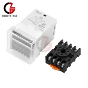 DH48S-S 0.1s-99h AC/DC12/24V AC220V Digital Cycle Timer Time Switch Relay w/Base