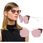 PRADA SUNGLASSES SPR21U 57 TAMPO IBISCUS LENS LIGHT VIOLET BORDEAUX BUTTERFLY