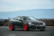 Cars brixton forged mercedes benz c63 amg modified Desk Mat Stitched