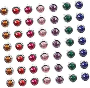 GRADENEVE 50pcs Metal Colorful Claw Nails for DIY Paper Crafts Paper Fasteners Craft Brads