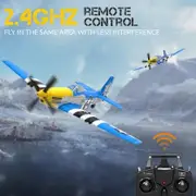2024 NEW Series RC Plane for Adults and Kids, 4 Channel Hobby Remote Control Airplane P51 Mustang Fighter with 6-Gyro System for Beginners Learning to Fly