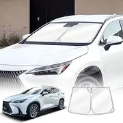 X-Car Windshield Sun Shade for Lexus NX Series NX250 NX350 NX350h NX450h 2022-2025 Blocks UV Rays Foldable Custom Wind Screen Sun Visor Protector