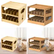 Cat Food Can Storage Rack Cat Food Can Holder Non Slip Cat Can Dispenser 2 Tier