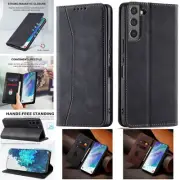For Samsung Galaxy S21 FE 5G Leather Wallet Shockproof Case Flip Phone Cover