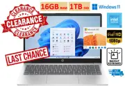 2023 HP Laptop Computer 14" FHD Notebook Quad-core Intel 16GB RAM 1TB SSD Win 11