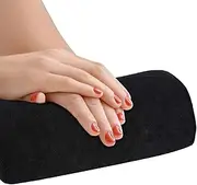 Hand Cushion, aa Nail Art Soft Sponge Pillow - Nail Art Table Mat Holder Pad Salon Hand Rest Cushion, Detachable Washable Arm Rest Holder, Manicure Nail Art Accessories Tool(Black)