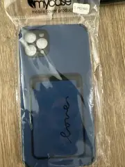 IPHONE 11 PRO MAX DARK BLUE SILICONE PHONE CASE UNBRANDED