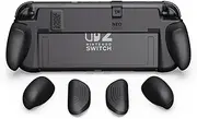 [SAVAGE RAVEN] by Skull & Co. NeoGrip for Nintendo Switch 2: an Ergonomic Grip Hard Shell Handheld Case with Replaceable Grips [to Fit All Hands Sizes] [No Carrying Case] - Black