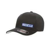 Sparco Italy Mens FLEXFIT Cap black s. L/XL
