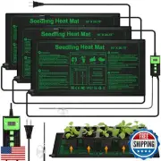 Honoson 3 Pack Seedling Heat Mat with Digital Thermostat Control, Waterproof