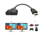 HDMI Splitter Adapter Cable HDMI Splitter 1 In 2 Out $HDMI Male To Dual HDMI