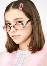 [Good Times Eyewear] Millennial Metal Clear Sunglasses