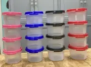Tupperware Modular Mate Round 1 Containers-Sets of 4-Color Choices-NEW-SHIP INCL