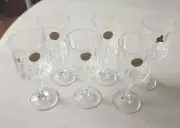 CRISTAL D'ARQUES Durant Crystal LONGCHAMP Water Wine Glasses 6 1/2" Set of 6