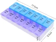 Weekly Pill Box Organizer Twice a Day 7 day AMPM Organizer Case Medicine