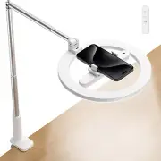 10” Selfie Ring Light with Stand & Phone Holder - Desk Mount - Remote - NIB
