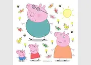 AG Design AG Design ADKS 3832 Peppa Pig Classic Children's Room Wall Stickers, Wall Sticker, Boy Decoration, 30 x 30 cm