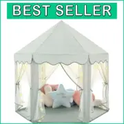Magical 55'' Celadon Princess Tent - Castle Playhouse with Star Lights Gift Toy