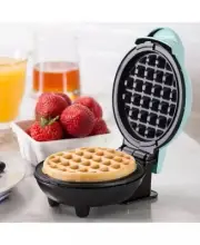 DASHDMW001 Mini Waffle Maker Non Stick Aqua