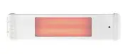 Infra Red Heater with Remote Control Ir Spotlamp 1800 Watt Aaren IP55 White
