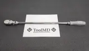 Snap-on Tools USA NEW DARK TITANIUM 1/2" Drive X-Long Flex-Head Ratchet SHLFD80A