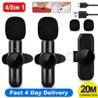 Wireless Lavalier Microphone For Apple Phone iPhone Android Vlog Live Stream
