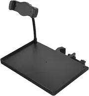 JEWEDECO Microphone Rack Stand with Clamp Tray Durable Plastic Sound Card Storage for Live Broadcast and Recording Compatible with Multiple Supports Easy to Clean Design