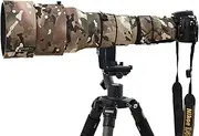 ROLANPRO Waterproof Lens Cover for Nikon AF-S 600mm F4G ED VR Camouflage Rain Cover Lens Protective Sleeve Guns Case #4 All-Terrain Camo