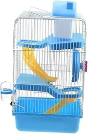 Guinea Pig Hideaway Habitat Mini Small Hamsters Tier Critter Size Kennel Hideouts Portable House Cute Cages Hamster Cage Pet Nest for Hamster Pet Mouse Cage Hamster Hideout Blue
