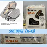 Yaktrax Walk Winter Traction Cleats for Snow & Ice - Black LARGE SZ 11.5 - 13.5