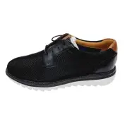 Men's Johnston & Murphy Algood Knit Plain Almond Toe Taupe Lace Up Shoes