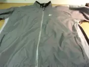 NEW Starter windbreaker Zip Up Jacket Gray/White/Black XL