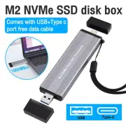 M.2 NVMe SSD PCI-e To USB 3.1 USB-C SSD External Hard Disk Enclosure Box Adapter