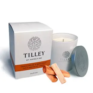 Tilley(百年特莉)-檀香香氛大豆蠟燭240g