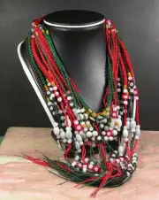 Black Brown red green Knotte Knotted for jade jadeite string cord rope 10piece
