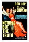 Nothing But Teh Truth poster Bob Hope Paulette Goddard 1941 Old Movie Photo