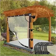 Clear Outdoor Industrial Grade Waterproof Curtain for Patio Customizable Size (6x2.5m)