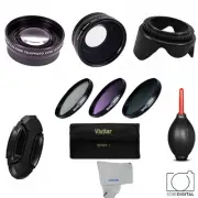 TELEPHOTO ZOOM + WIDE ANGLE +MACRO+ FILTER KIT+ GIFTS FOR NIKON D3200 D3300 DSLR