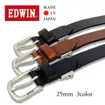 KP SHOP 日本代購日本製 EDWIN 25 毫米寬基本款腰帶