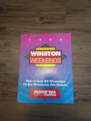 Winston Cigarettes Winston Weekends 1993 Catalog & Calender